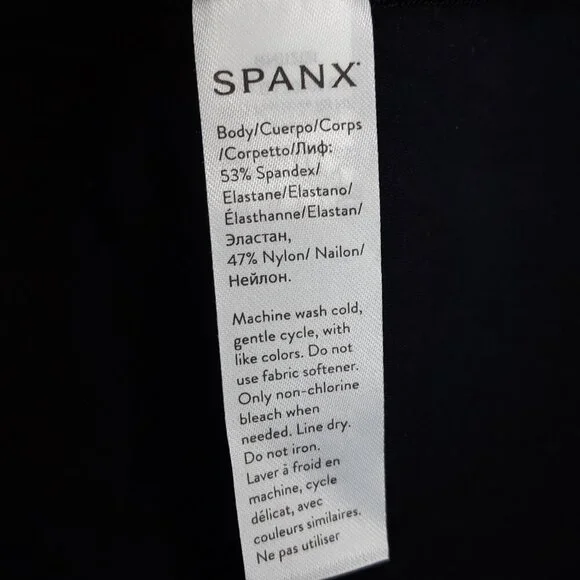 Spanx Thinstincts Black Adjustable Convertible Cami Slip L - Picture 9 of 11